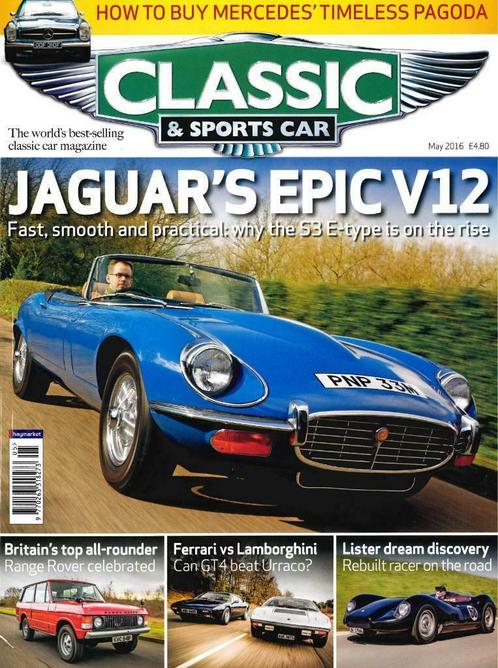 CLASSIC AND SPORTSCAR JAGUAR E-TYPE PORSCHE 911, Boeken, Auto's | Folders en Tijdschriften, Gelezen, Algemeen, Verzenden