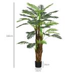TRUUSK Kunst Palm 160 cm - 36 takken - Kunstplant voor binne, Huis en Inrichting, Verzenden, Nieuw