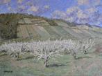 Chris van Dijk (1952) Impressionist - Verger en Bourgogne