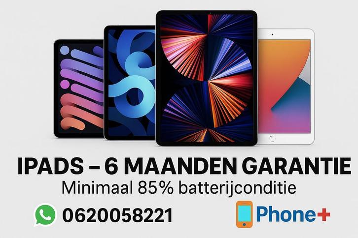 Apple iPads met garantie !, Computers en Software, Apple iPads, Zo goed als nieuw