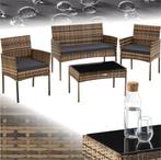 Tweedekans | tectake® - Wicker tuinset Palese - Zitgroep, Ophalen of Verzenden, Zo goed als nieuw