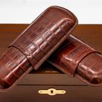 MS EUROPE - Zonder minimumprijs - Sigarendoos - Leder, Verzamelen, Rookartikelen, Aanstekers en Luciferdoosjes, Nieuw