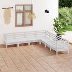vidaXL 7-delige Loungeset massief grenenhout wit, Verzenden, Nieuw, Loungeset