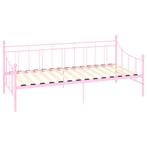 Bedbankframe metaal roze 90x200 cm (Slaapkamer, Interieur), Huis en Inrichting, Complete inboedels, Verzenden