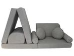 Speelbank NINO - kinderbank - modulair - teddy stof - grijs, Kinderen en Baby's, Speelgoed | Educatief en Creatief, Ophalen of Verzenden