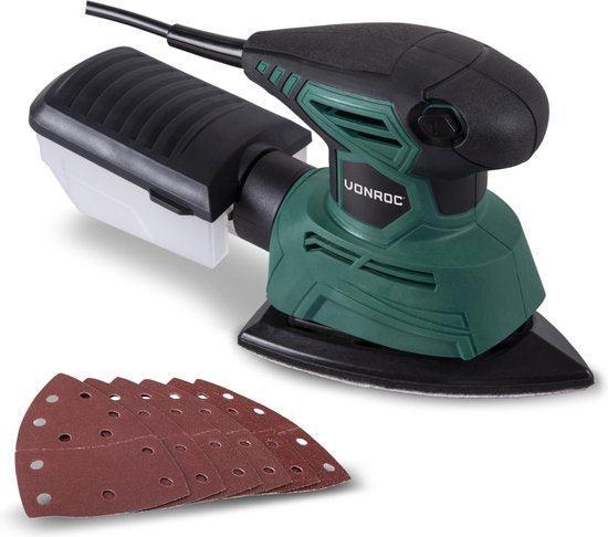 2dekans | VONROC Multischuurmachine – Incl. Stofopvangbox &, Doe-het-zelf en Verbouw, Gereedschap | Schuurmachines, Zo goed als nieuw