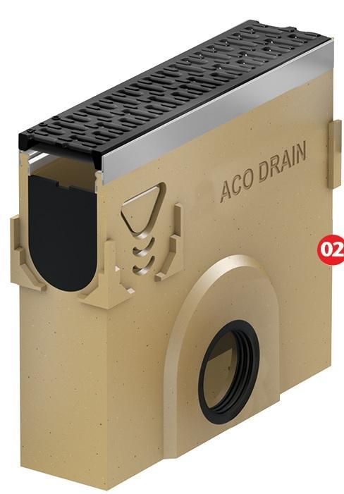 ACO Multidrain MD100 polymeerbeton vuilvanger inclusief, Doe-het-zelf en Verbouw, Buizen en Afvoer, Ophalen of Verzenden