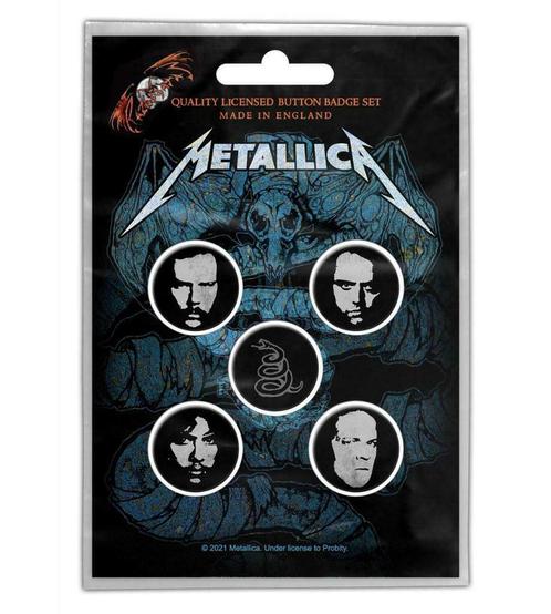 Metallica Button Wherever I May Roam 5-pack, Verzamelen, Muziek, Artiesten en Beroemdheden, Gebruiksvoorwerp, Nieuw, Ophalen of Verzenden