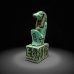 Replica van het oude Egyptisch Standbeeld Sobek, Antiek en Kunst