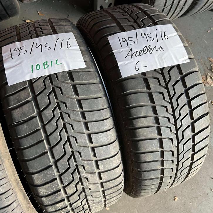 2 x Accelera 195-45-16 Zomerbanden 6mm, Auto-onderdelen, Banden en Velgen, 16 inch, Zomerbanden, 195 mm, Personenwagen, Gebruikt