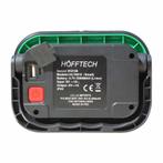Hofftech Krachtige oplaadbare bouwlamp - 10W - IPX5 - met..., Tuin en Terras, Buitenverlichting, Ophalen of Verzenden, Nieuw