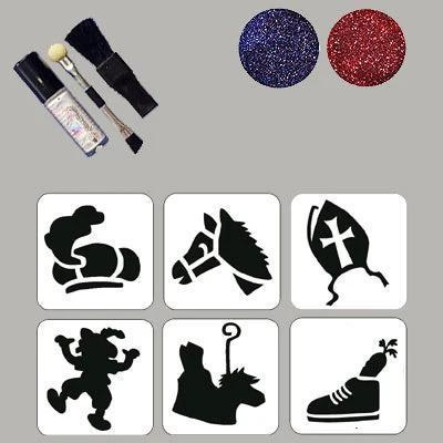 Glittertattoo set small SINTERKLAAS  glitter tatoeage, Hobby en Vrije tijd, Knutselen, Nieuw, Ophalen of Verzenden