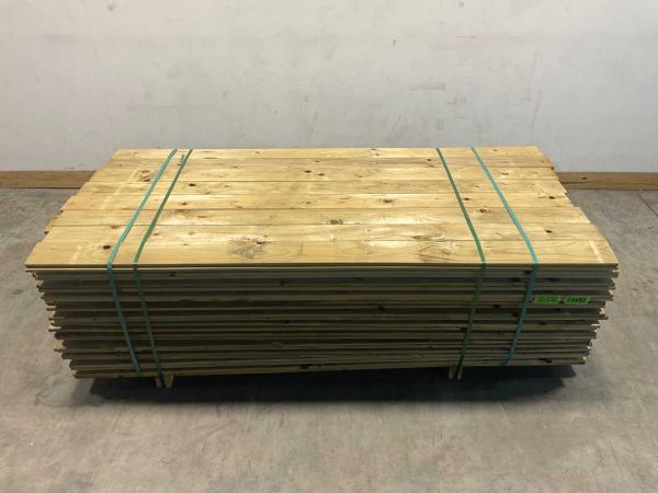Veiling - 384x Vuren plank 225x13,8x1,7 cm, Tuin en Terras, Palen, Balken en Planken, Nieuw