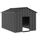 vidaXL Hondenhok met dak 113x153x101 cm gegalvaniseerd staal, Dieren en Toebehoren, Hondenhokken, Verzenden, Nieuw