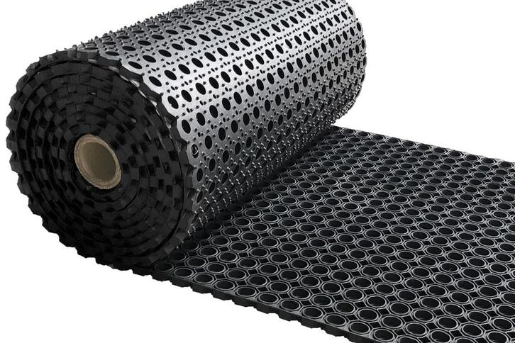 Rubber ringmat op rol - Heavy Duty - Dikte 23 mm - Breedte, Tuin en Terras, Deurmatten, Verzenden