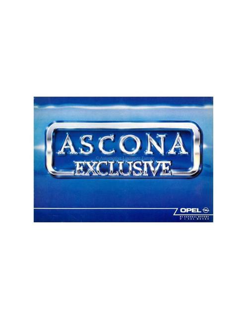 1987 OPEL ASCONA C EXCLUSIVE BROCHURE ITALIAANS, Boeken, Auto's | Folders en Tijdschriften, Opel