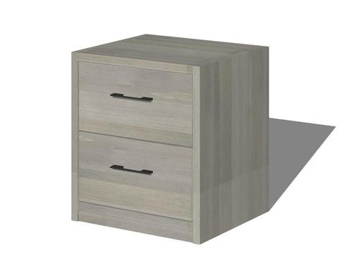 Alta Vakkenkast Modulair, Boekenkast Stone Grey - Showmodel, Huis en Inrichting, Kasten | Kledingkasten, 50 tot 75 cm, Met lade(s)