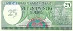 Bankbiljet Suriname 25 gulden 1985 UNC, Verzenden