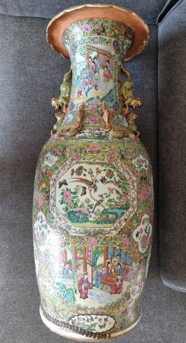 Vaas - Porselein - China - Indrukwekkend, Qing, Antiek en Kunst, Antiek | Overige Antiek