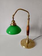 Tafellamp - ministerie - Glas, Hout, IJzer, Messing