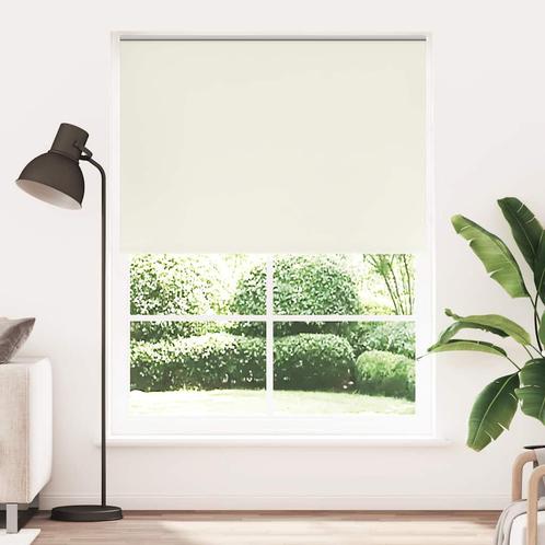 vidaXL Rolgordijn verduisterend 140 x 230 cm crême, Huis en Inrichting, Stoffering | Gordijnen en Lamellen, Wit, Nieuw, Verzenden
