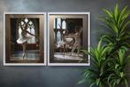 Ksavera - Belle Epoque DS0800D - framed diptych