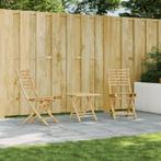 vidaXL Tuinstoelen 2 st inklapbaar 43x54x88 bamboe, Tuin en Terras, Tuinstoelen, Verzenden, Nieuw, Hout