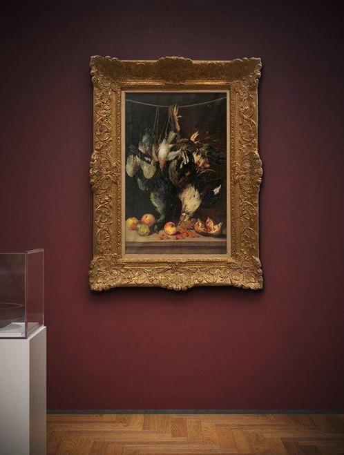 Juan Millan (XIX) - Bodegón de aves y frutas, Antiek en Kunst, Kunst | Schilderijen | Klassiek