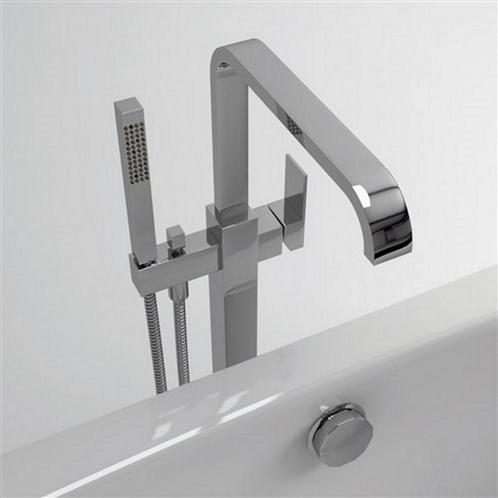 Clou Xo Vrijstaande Badmengkraan Type 3 Met Handdouche, Doe-het-zelf en Verbouw, Sanitair, Kraan, Nieuw, Chroom, Ophalen of Verzenden
