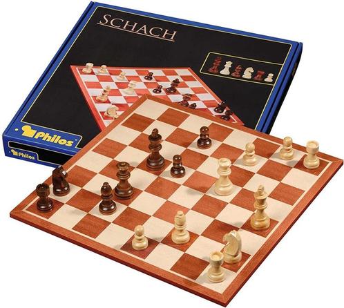 Schaakset (40x40 cm) | Philos - Gezelschapsspellen, Hobby en Vrije tijd, Gezelschapsspellen | Bordspellen, Nieuw, Verzenden
