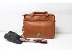 New Looxs Cali Laptoptas Fietstas - Leer - 15 inch Laptopvak, Fietsen en Brommers, Fietsaccessoires | Fietstassen, Verzenden, Zo goed als nieuw