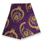 Afrikaanse stof - Paarse Royal - 100% katoen - 1 yard, Hobby en Vrije tijd, Stoffen en Lappen, Ophalen of Verzenden, Nieuw