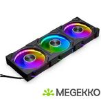 Phanteks D30 PWM Regular Airflow D-RGB 120MM Black 3-pack, Verzenden, Nieuw