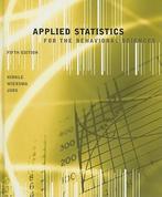 Applied Statistics for the Behavioral Sciences 9780618124053, Boeken, Zo goed als nieuw