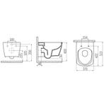 Wandcloset Boss & Wessing Flat Rim-off Met Bidet Keramiek, Doe-het-zelf en Verbouw, Sanitair, Ophalen of Verzenden, Nieuw