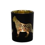 windlicht panter zwart large 12cm*, Verzenden, Nieuw