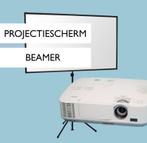Beamer en scherm huren ? | Projectiescherm 200 x 112cm |, Audio, Tv en Foto, Professionele Audio-, Tv- en Video-apparatuur, Nieuw