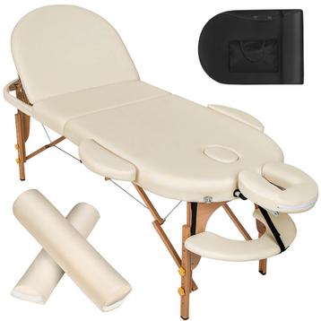 Massagetafel-set met 3 zones, ovaal met 5cm matras, rolkusse beschikbaar voor biedingen