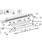 Thule 6300 Leadrail Eindkappenset wit, Nieuw