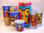 Kom - glas, porselein en blik - 10 Herman Brood items