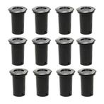 vidaXL Grondspots voor buiten 12 stuks rond, Tuin en Terras, Buitenverlichting, Verzenden, Nieuw, Rvs, Spots