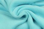 10 meter fleece stof Aqua Blauw - Anti Pilling Fleece, Blauw, 120 cm of meer, Ophalen of Verzenden, Polyester