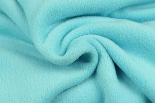 10 meter fleece stof Aqua Blauw - Anti Pilling Fleece, Hobby en Vrije tijd, Stoffen en Lappen, 120 cm of meer, 200 cm of meer