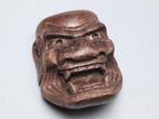 Netsuke – Noh-mask Shikami  Ondertekend Tomohisa  -, Antiek en Kunst