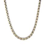 Gouden choker bicolour 45 cm 14 karaat, Verzenden, Zo goed als nieuw, Goud, Goud