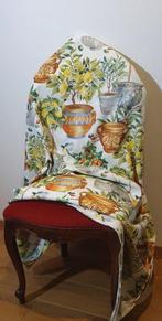 400x280cm! MEDITERRANEESWeefsel origineel met sinaasappelen,
