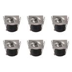 Voordeelpak LED Veranda Spot Verlichting 6 Pack - Inbouw, Metaal of Aluminium, Nieuw, Ophalen of Verzenden, Led