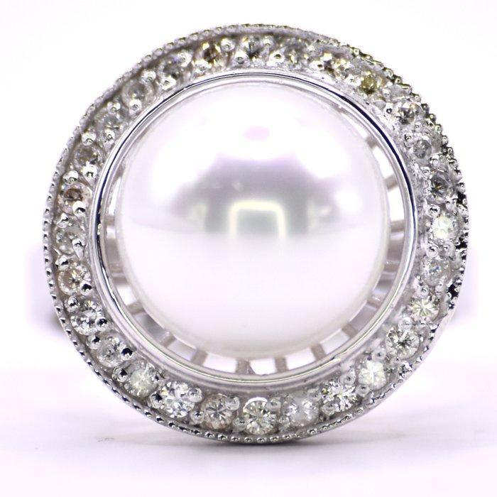 Zonder Minimumprijs - Ring Platina - 0.42ct. tw. Diamant, Sieraden, Tassen en Uiterlijk, Ringen