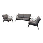 Zavi loungeset - matt zwart, Huis en Inrichting, Stoelen, Ophalen of Verzenden, Nieuw