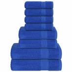 vidaXL 8-delige Handdoekenset 360 g/m² 100% katoen blauw, Huis en Inrichting, Badkamer | Badtextiel en Accessoires, Verzenden